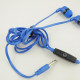 Наушники M1 Blue, Mini jack (3.5 мм), вакуумные, микрофон на проводе